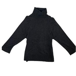 Charli Charcoal Gray 100% Merino‎ Wool Turtleneck Sweater Size Small